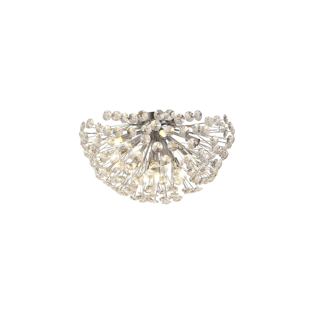 NL99719 Paris 11 Light Ceiling Light Polished Chrome Crystal