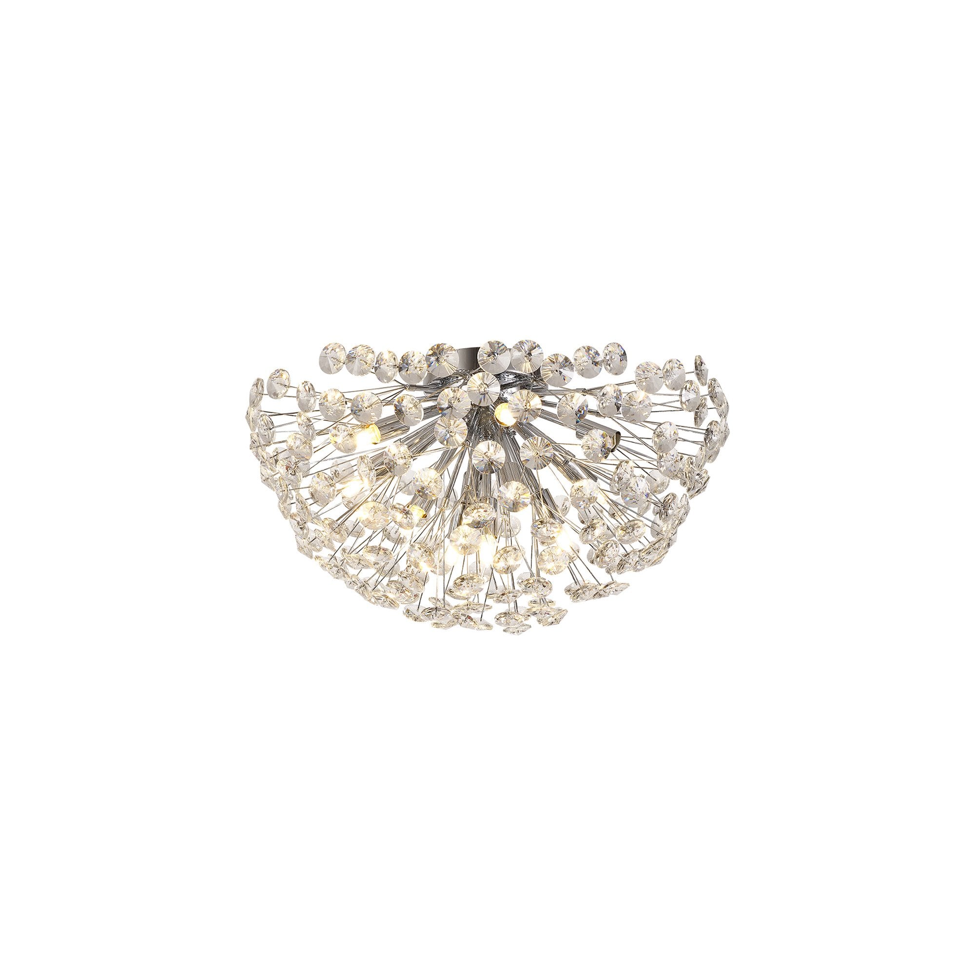 NL99719 Paris 11 Light Ceiling Light Polished Chrome Crystal