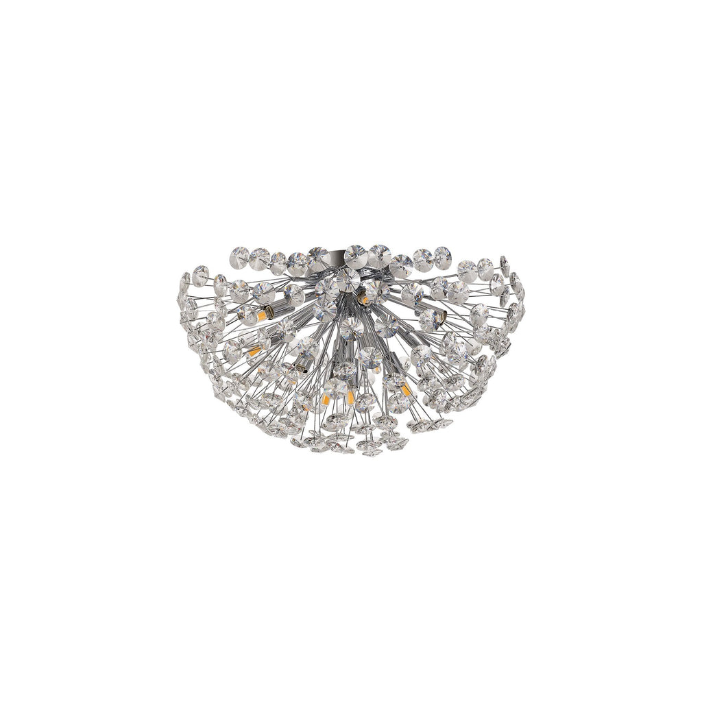 NL99719 Paris 11 Light Ceiling Light Polished Chrome Crystal