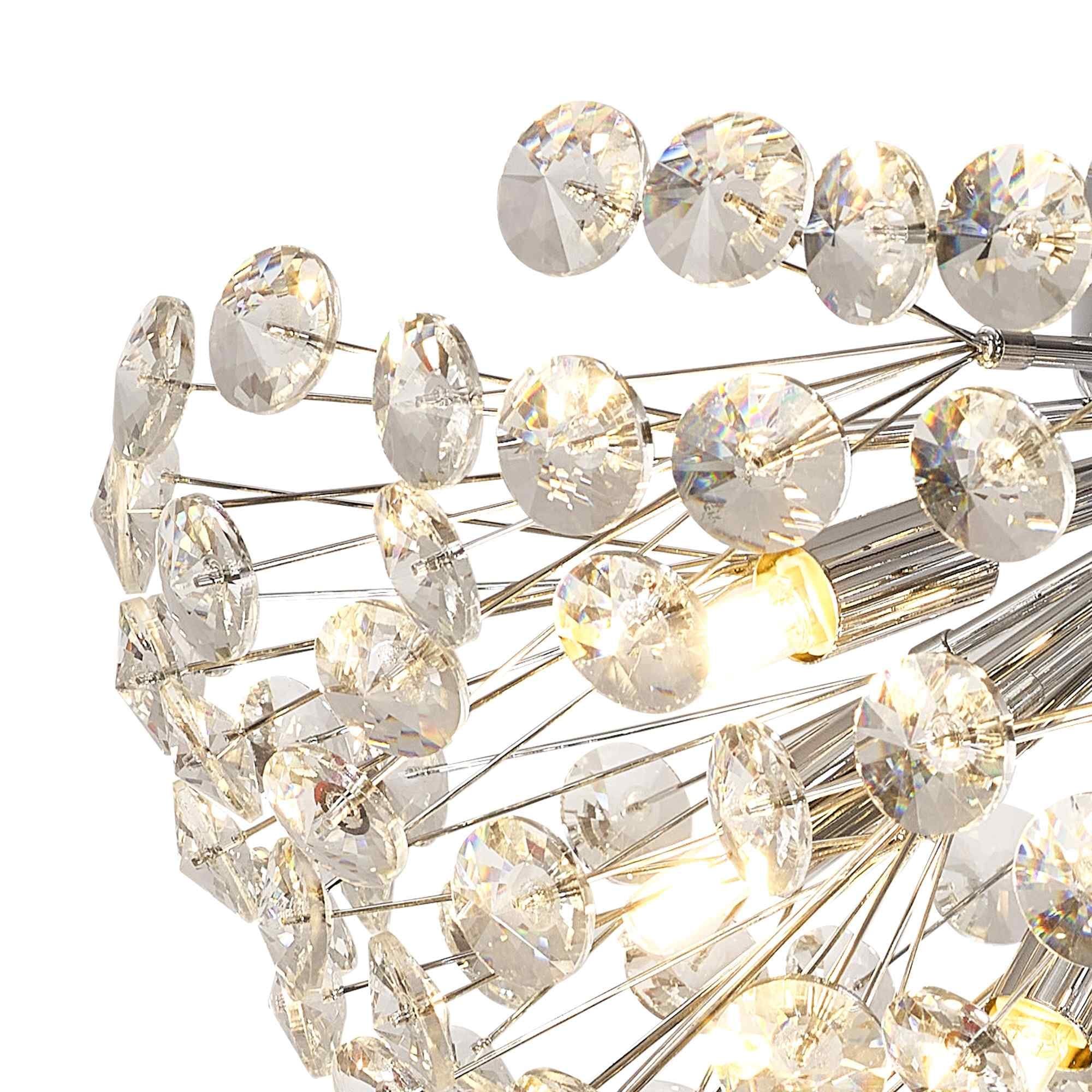 NL99719 Paris 11 Light Ceiling Light Polished Chrome Crystal