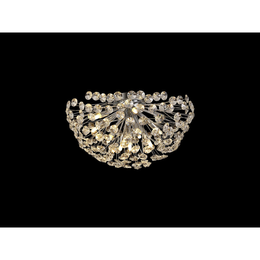 NL99719 Paris 11 Light Ceiling Light Polished Chrome Crystal