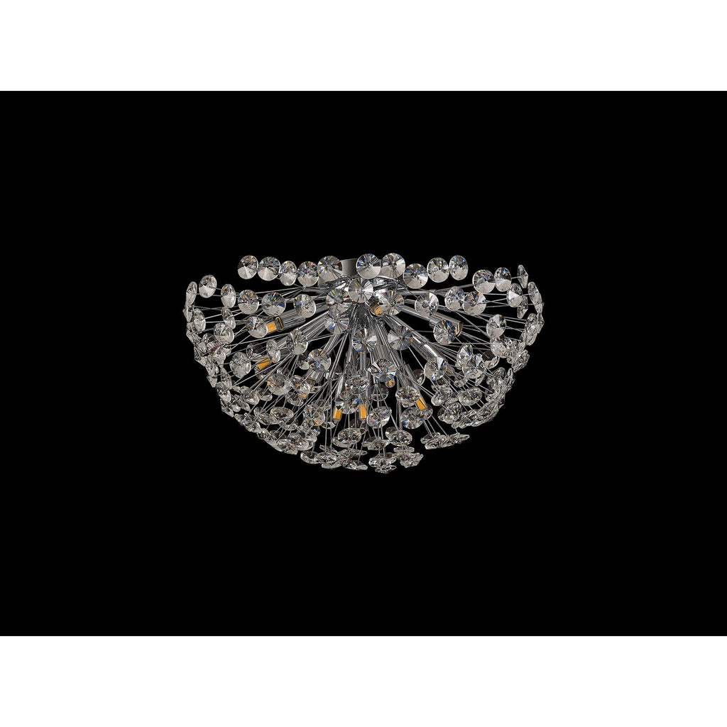 NL99719 Paris 11 Light Ceiling Light Polished Chrome Crystal