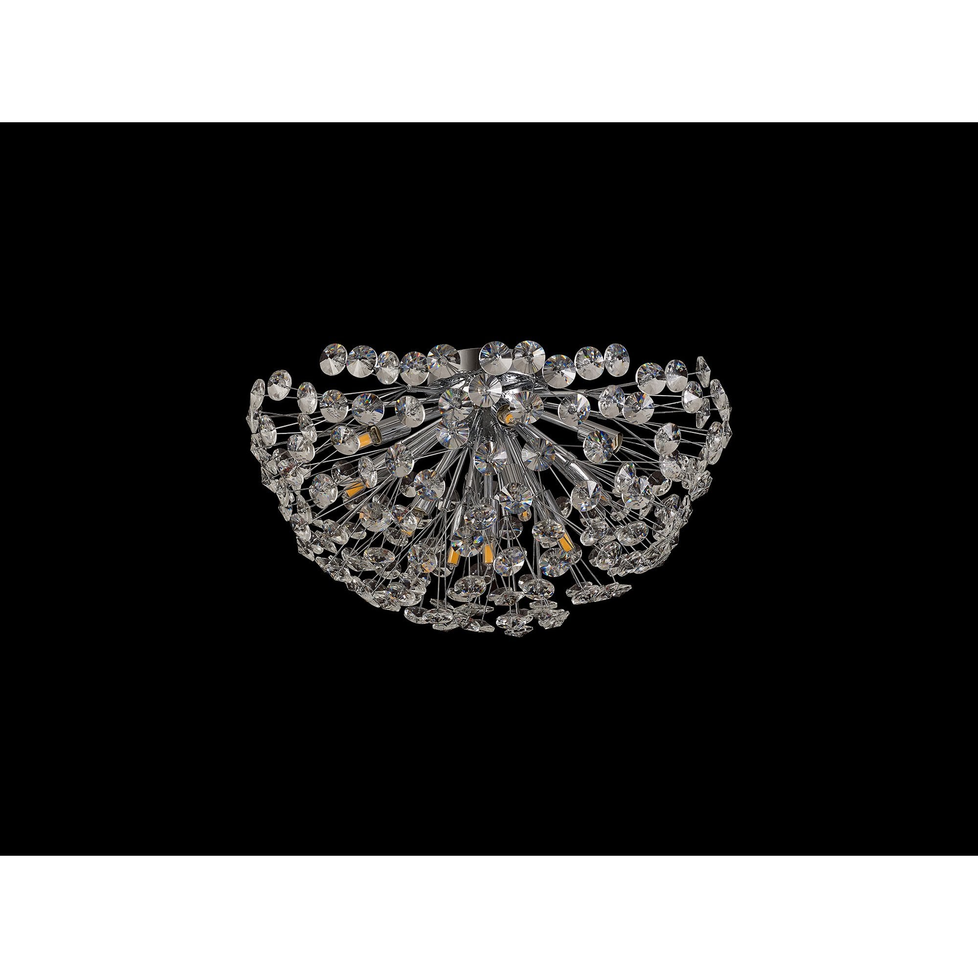 NL99719 Paris 11 Light Ceiling Light Polished Chrome Crystal