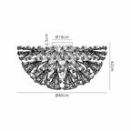 NL99729 Paris 21 Light Ceiling Light Polished Chrome Crystal