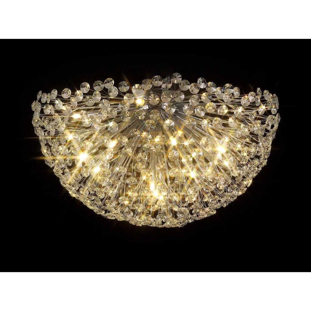 NL99729 Paris 21 Light Ceiling Light Polished Chrome Crystal