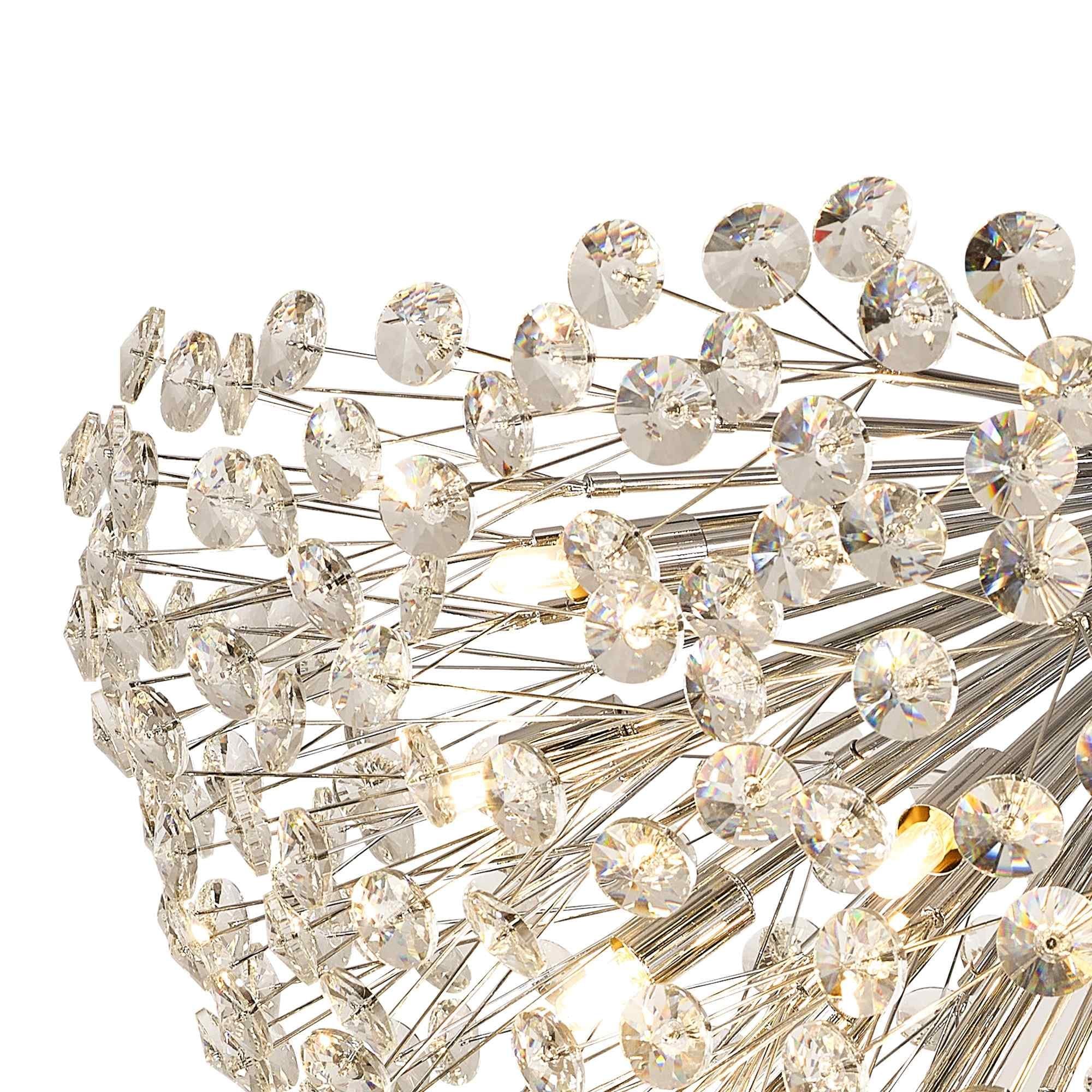 NL99729 Paris 21 Light Ceiling Light Polished Chrome Crystal