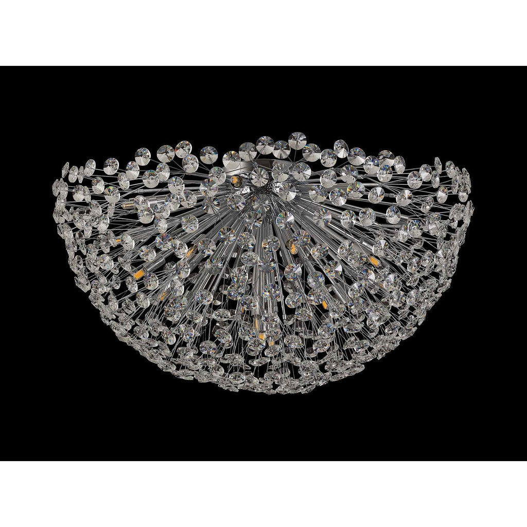 NL99729 Paris 21 Light Ceiling Light Polished Chrome Crystal