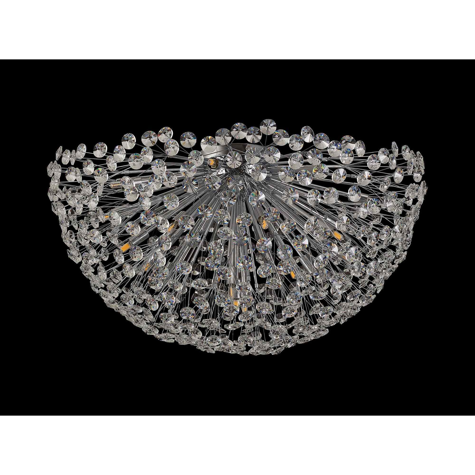 NL99729 Paris 21 Light Ceiling Light Polished Chrome Crystal