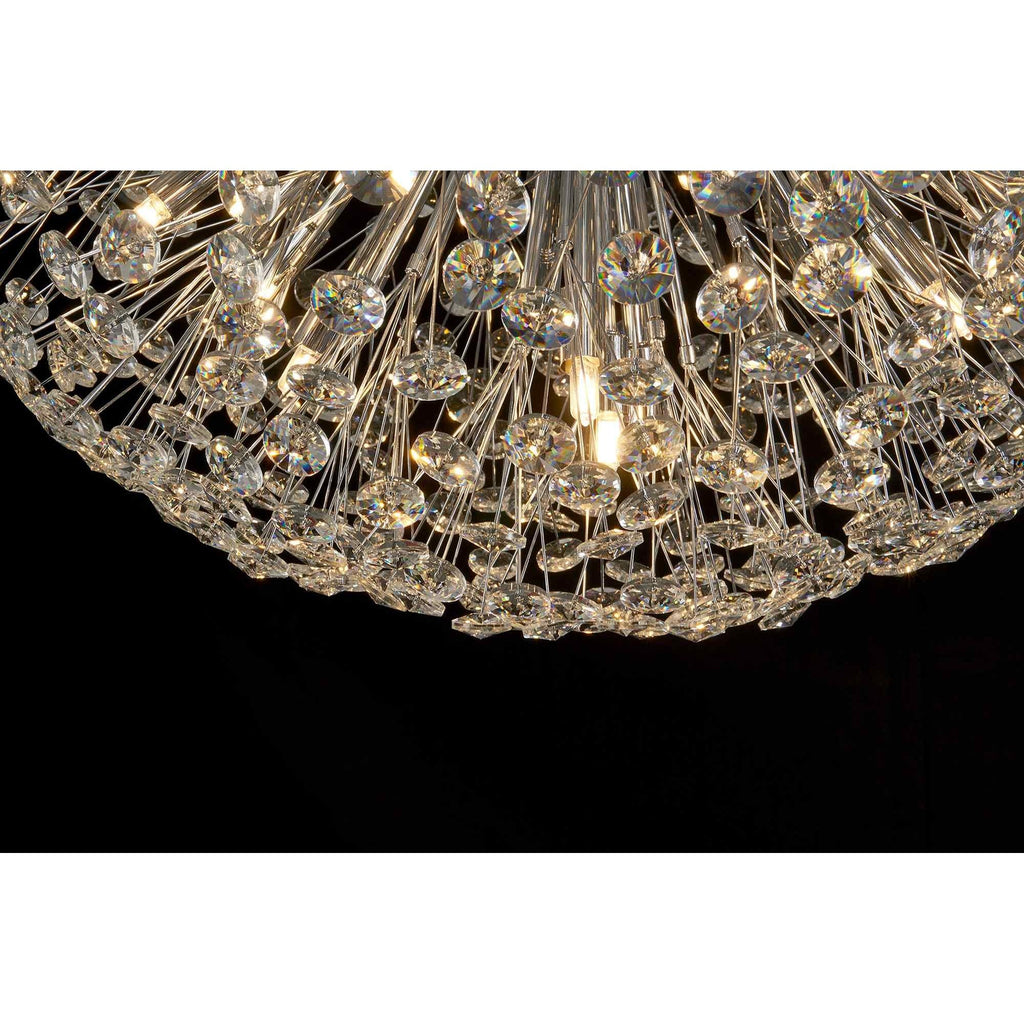 NL99729 Paris 21 Light Ceiling Light Polished Chrome Crystal