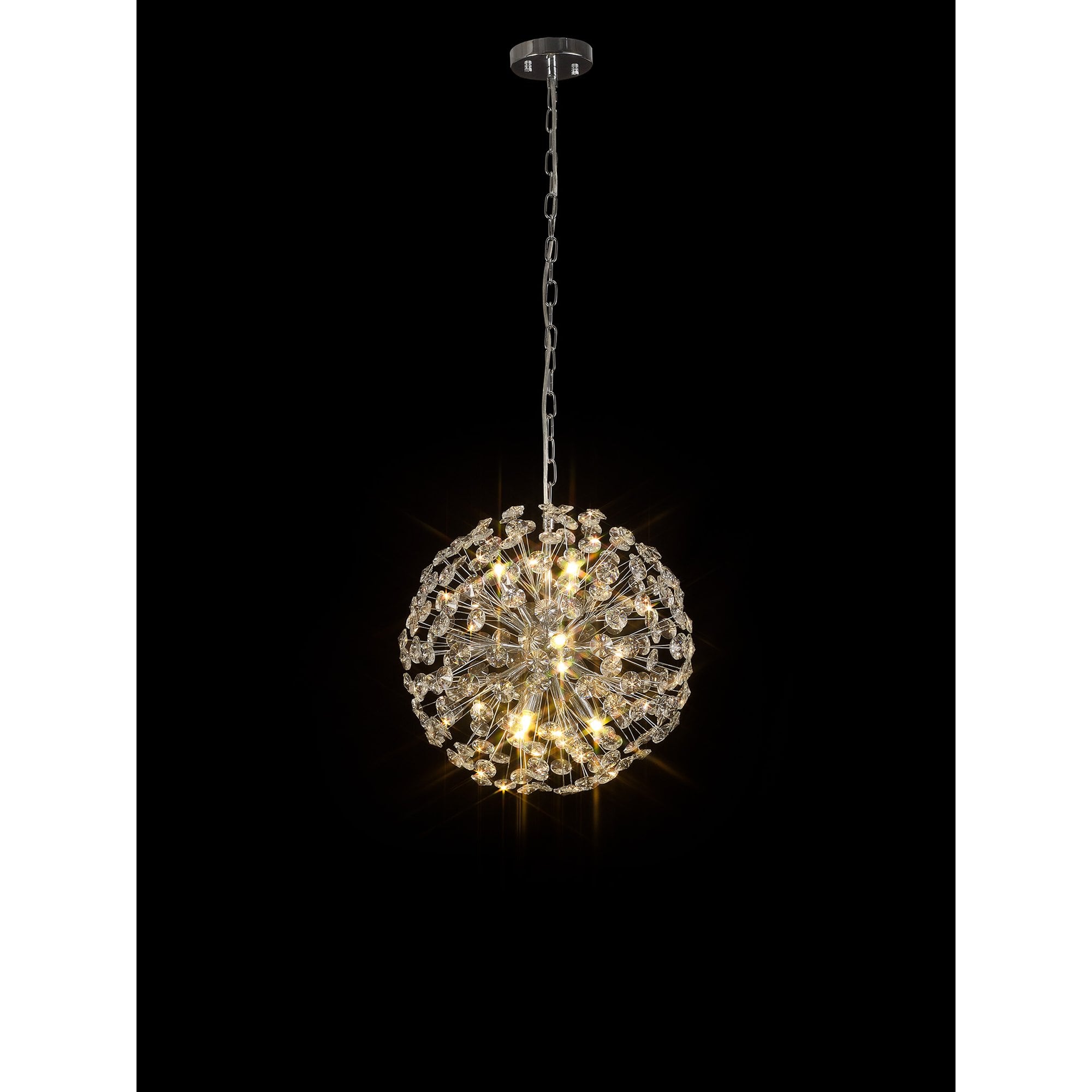NL99739 Paris 9 Light Pendant Polished Chrome Crystal