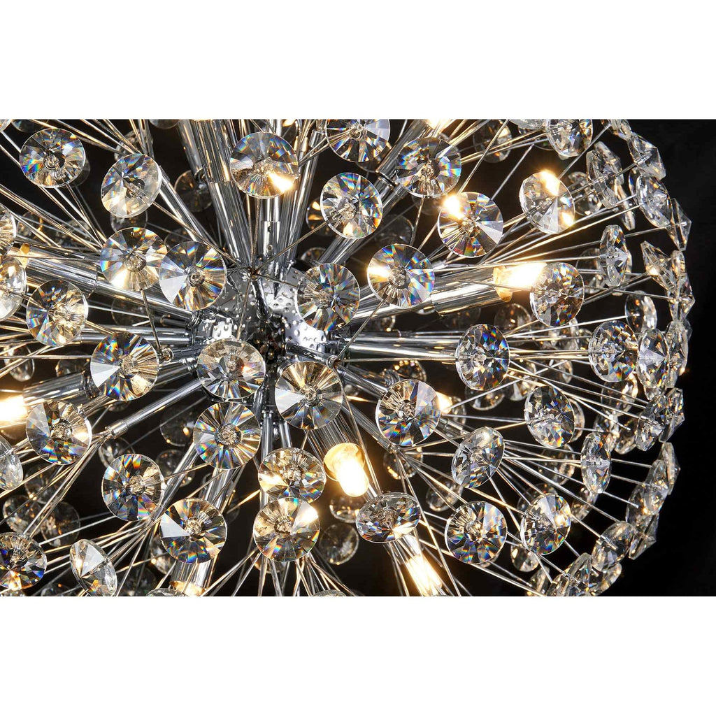 NL99739 Paris 9 Light Pendant Polished Chrome Crystal