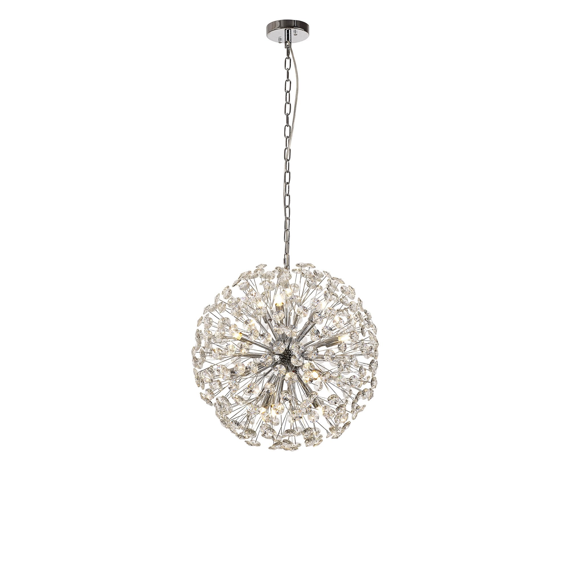 NL99749 Paris 12 Light Pendant Polished Chrome Crystal