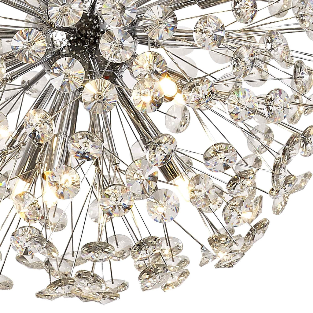 NL99749 Paris 12 Light Pendant Polished Chrome Crystal