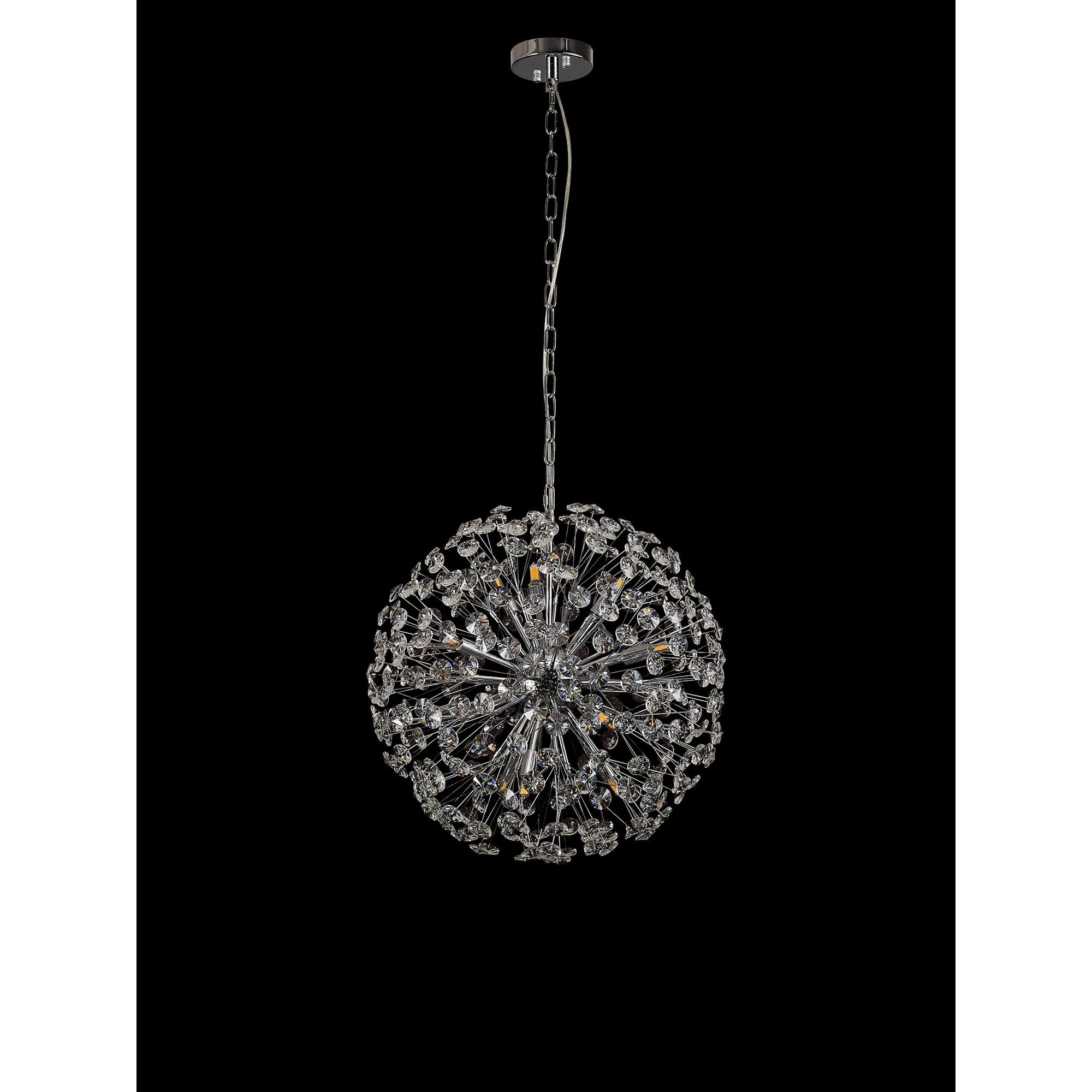NL99749 Paris 12 Light Pendant Polished Chrome Crystal