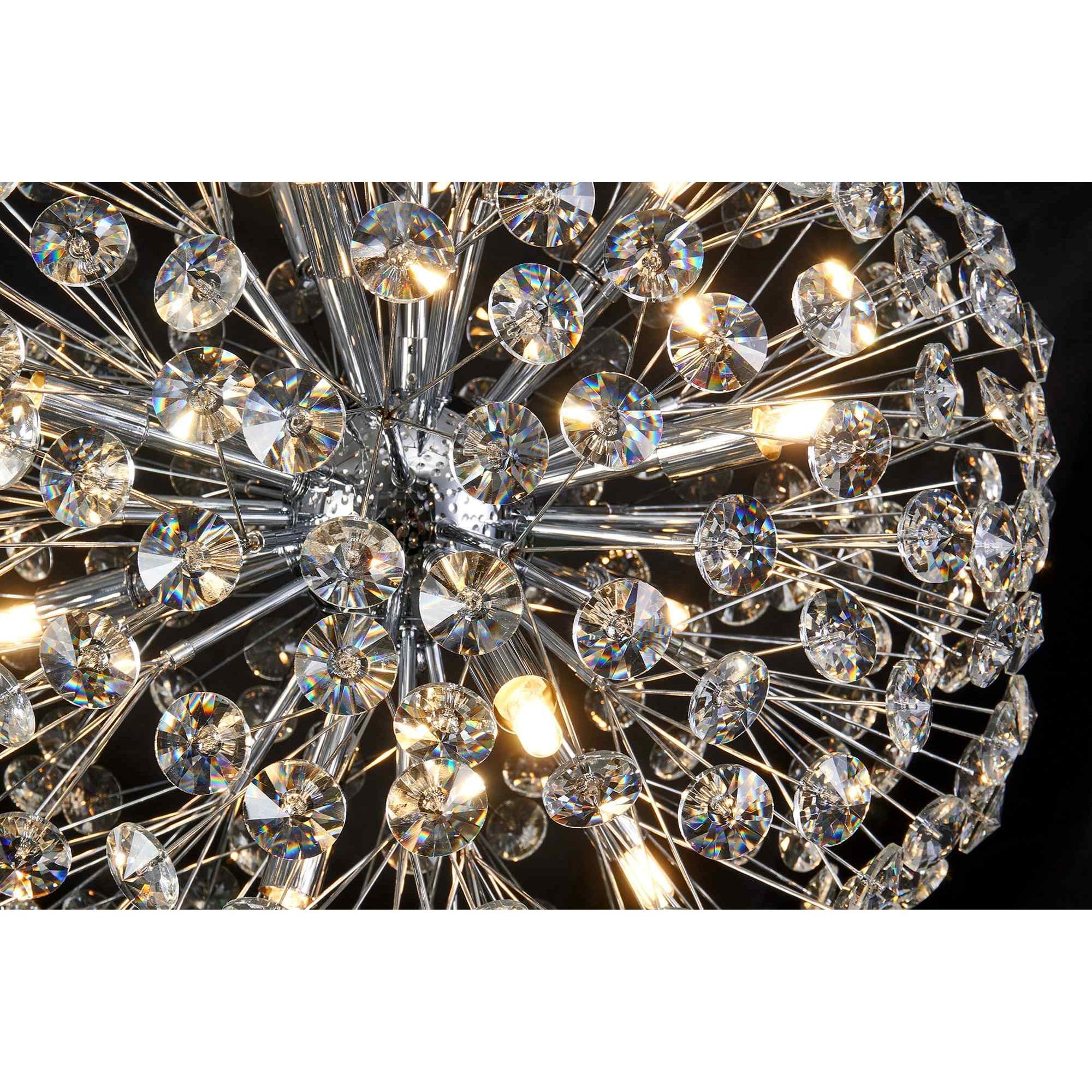 NL99749 Paris 12 Light Pendant Polished Chrome Crystal