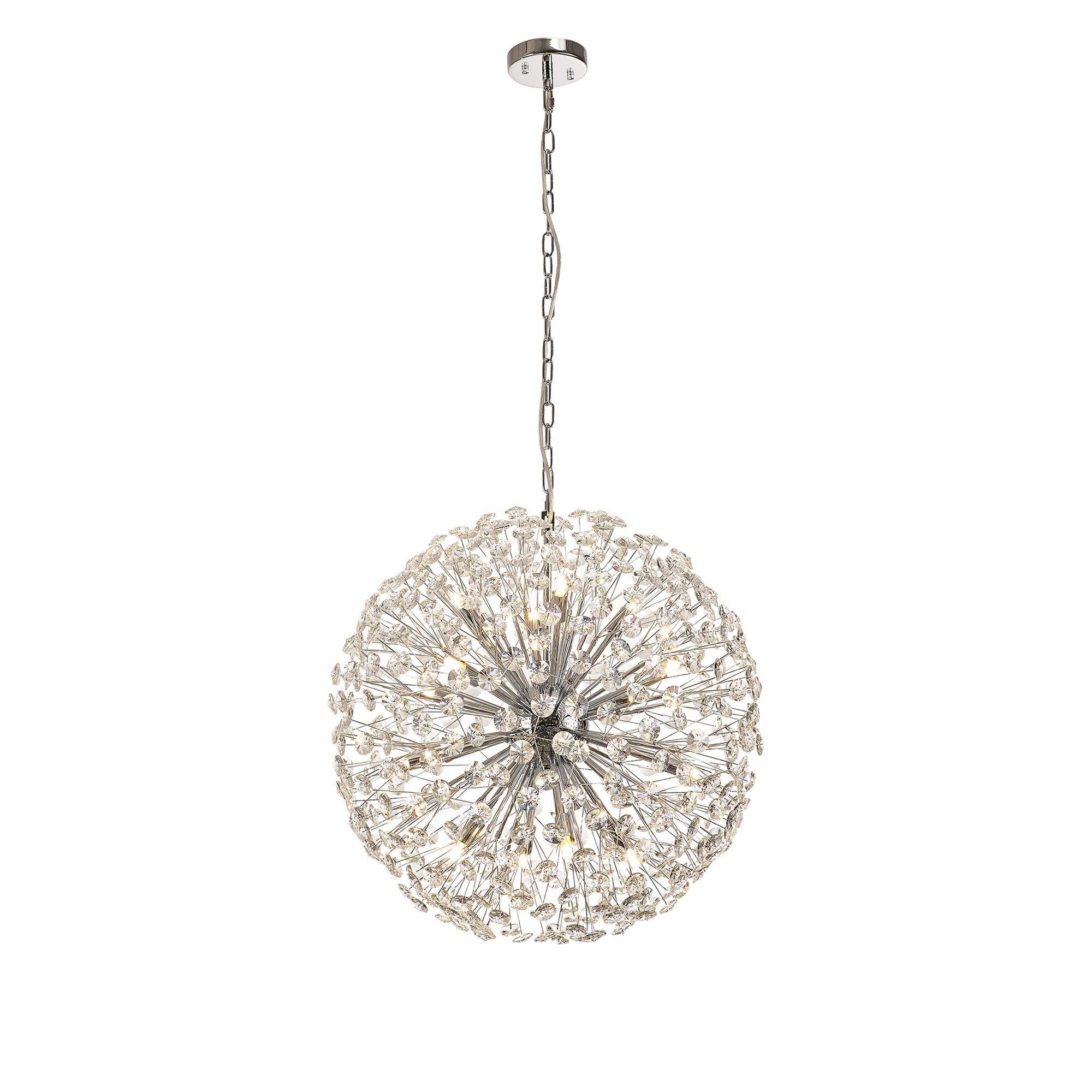 NL99759 Paris 16 Light Pendant Polished Chrome Crystal