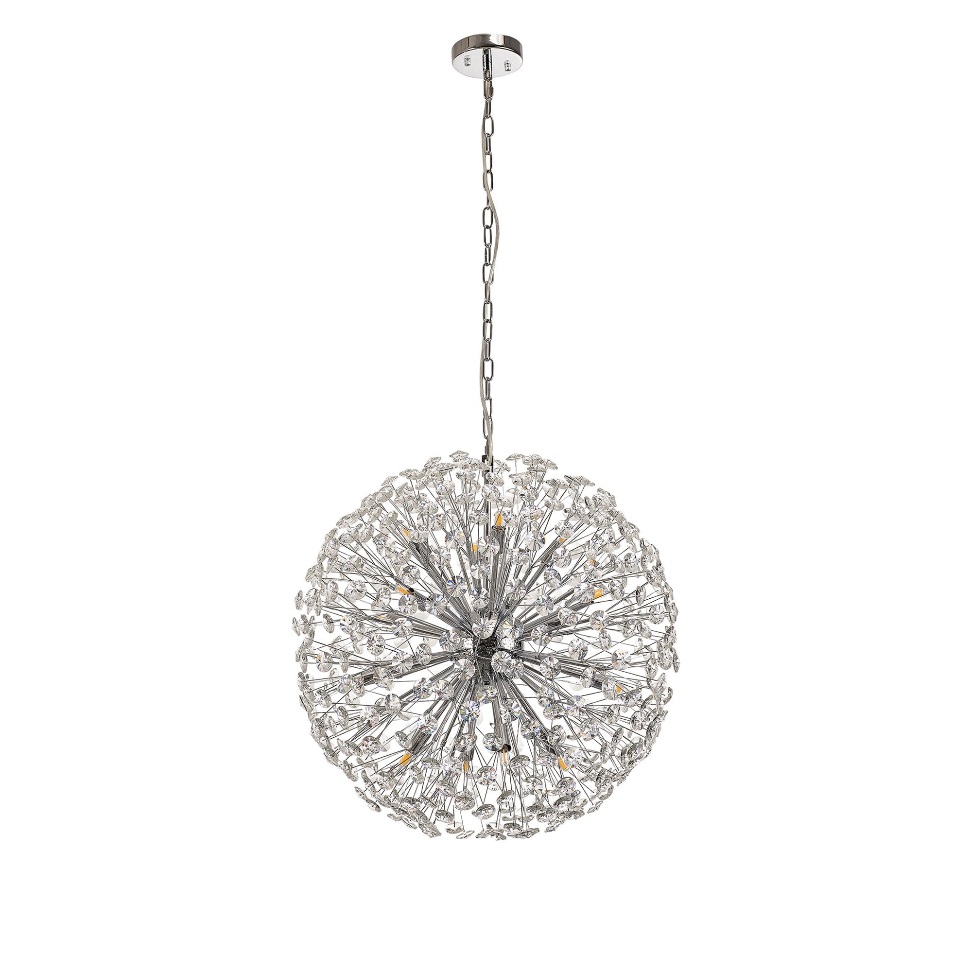 NL99759 Paris 16 Light Pendant Polished Chrome Crystal