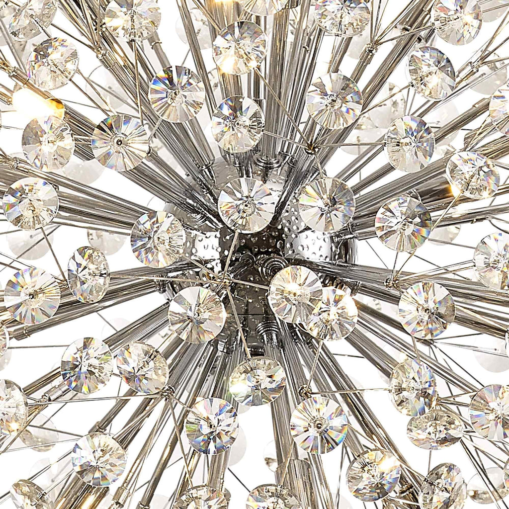 NL99759 Paris 16 Light Pendant Polished Chrome Crystal