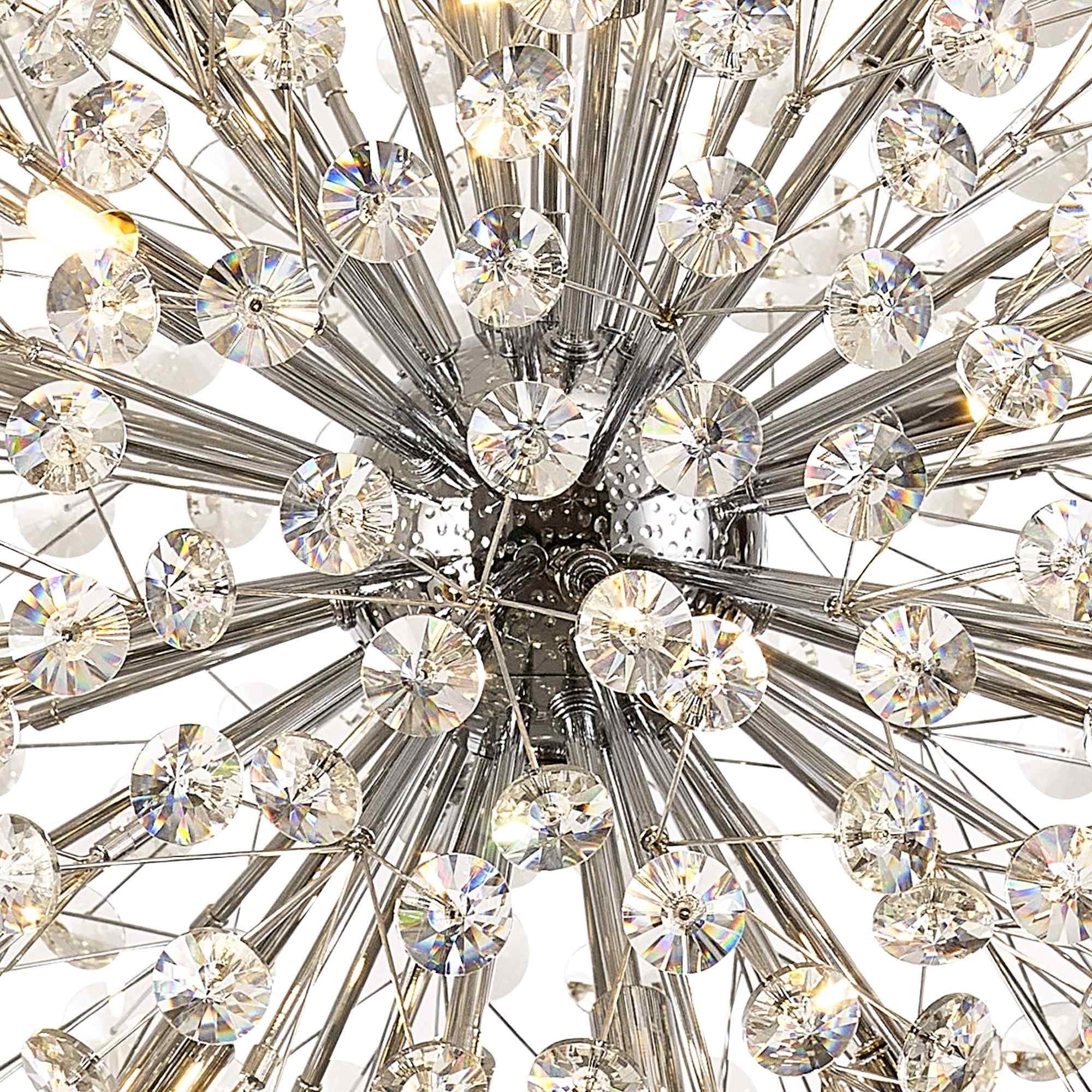NL99759 Paris 16 Light Pendant Polished Chrome Crystal
