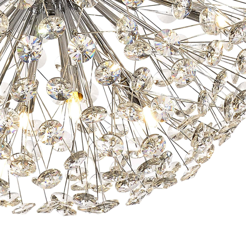 NL99759 Paris 16 Light Pendant Polished Chrome Crystal