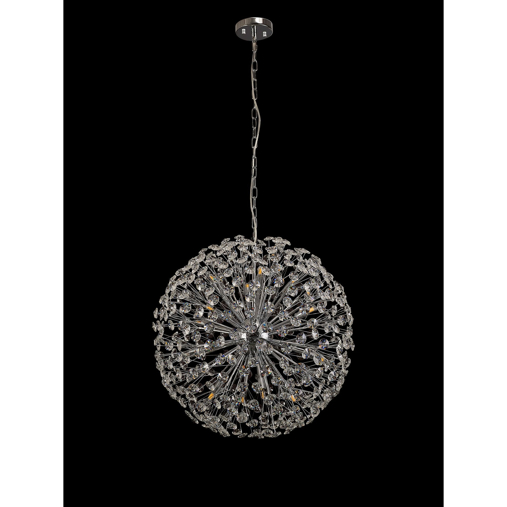 NL99759 Paris 16 Light Pendant Polished Chrome Crystal