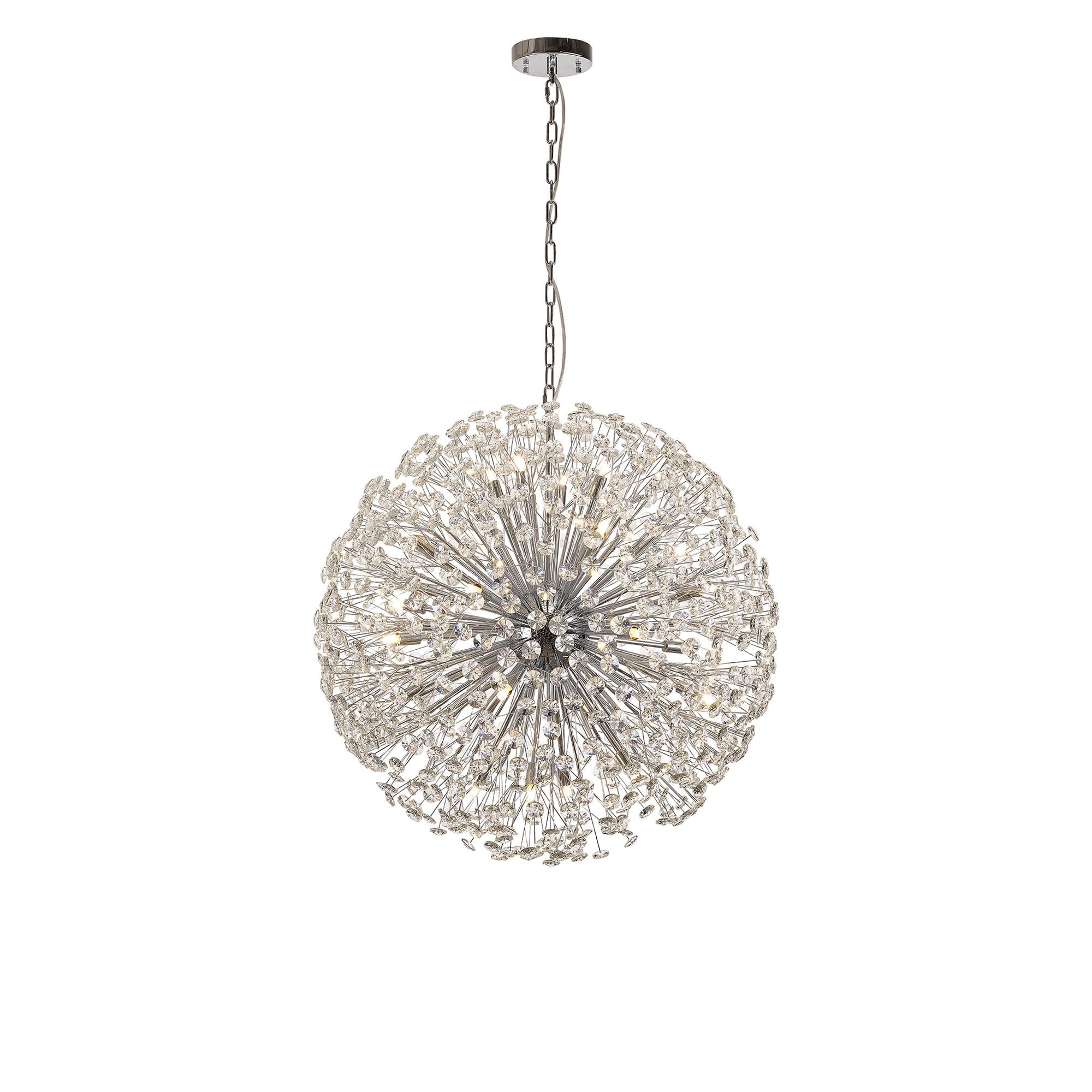 NL99769 Paris 24 Light Pendant Polished Chrome Crystal