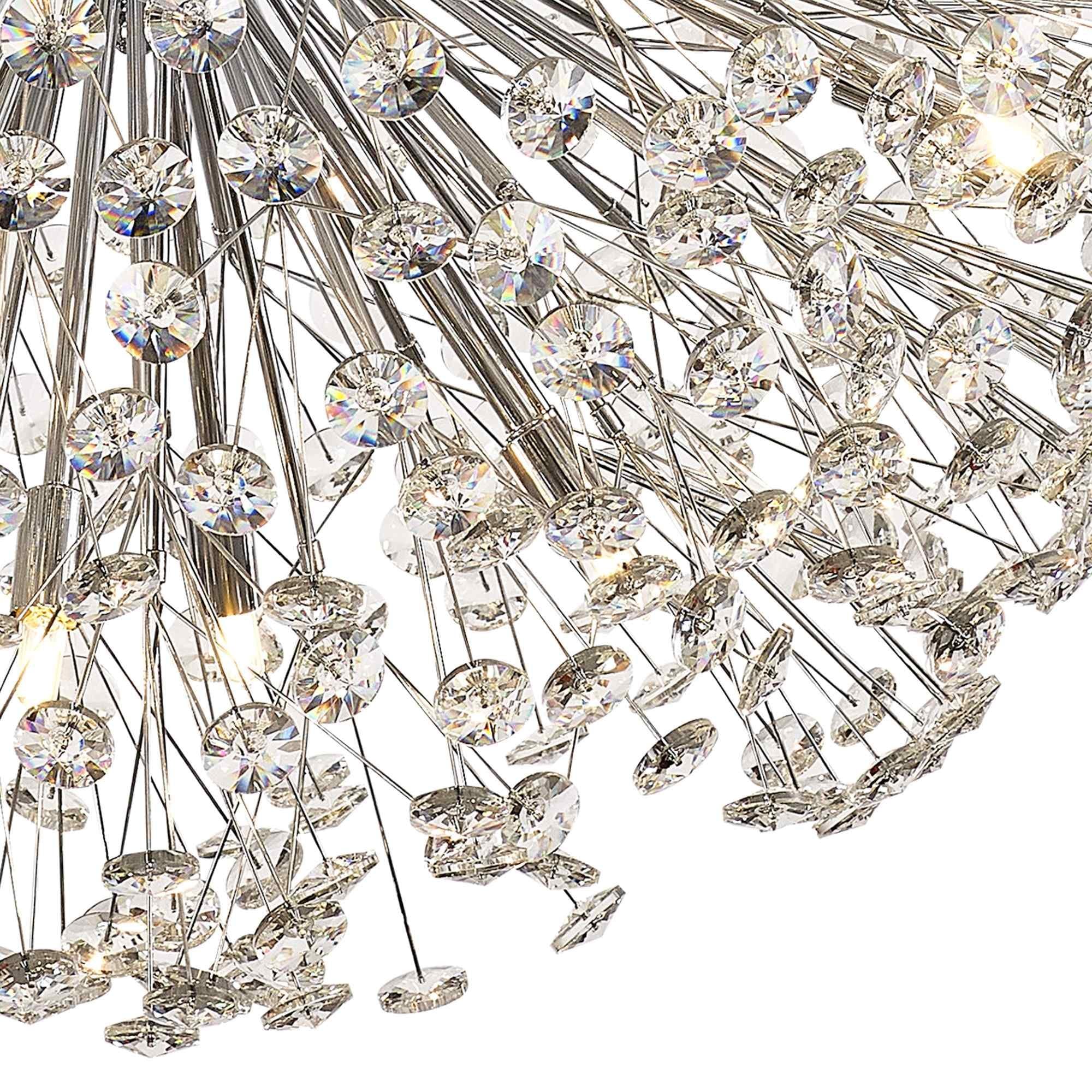 NL99769 Paris 24 Light Pendant Polished Chrome Crystal