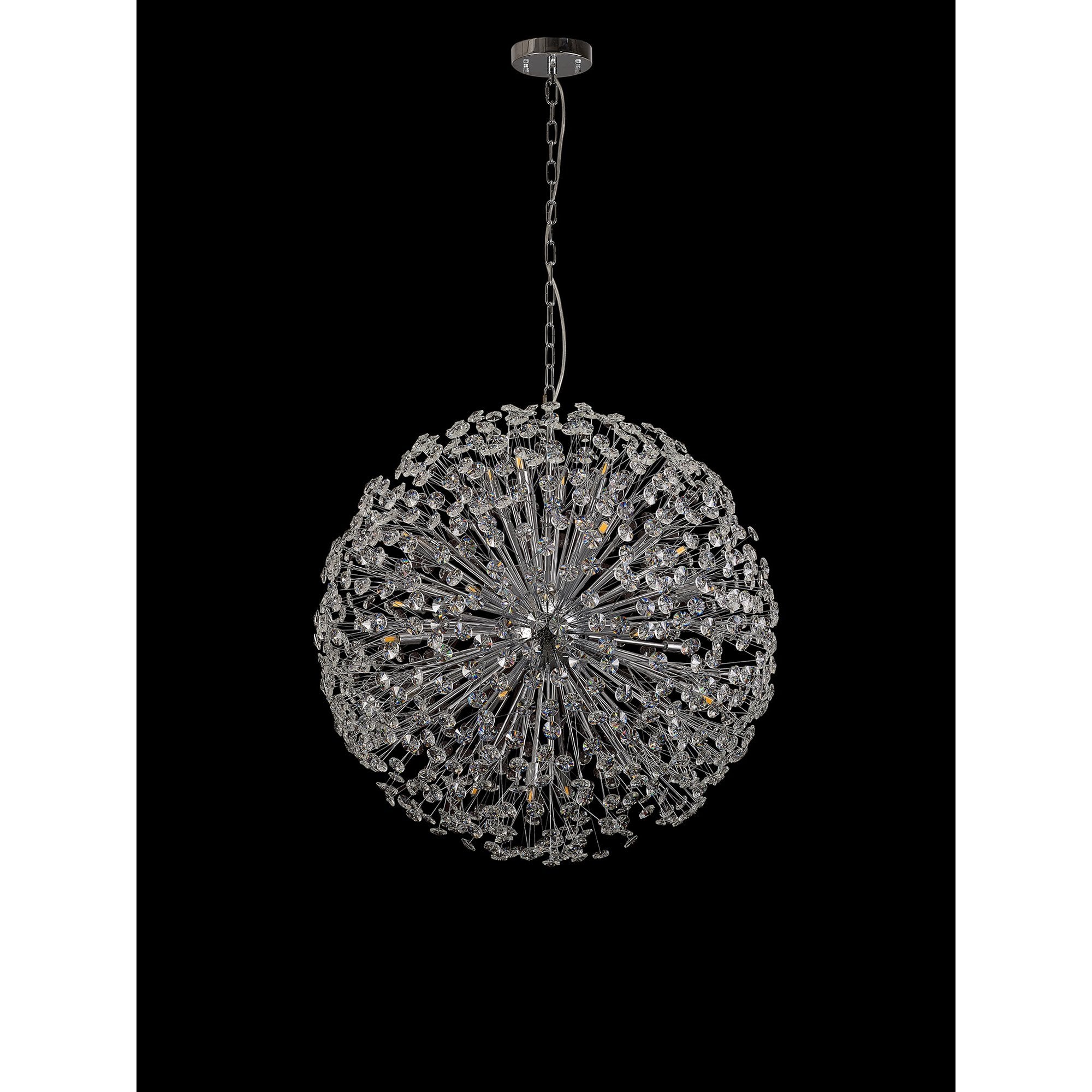 NL99769 Paris 24 Light Pendant Polished Chrome Crystal