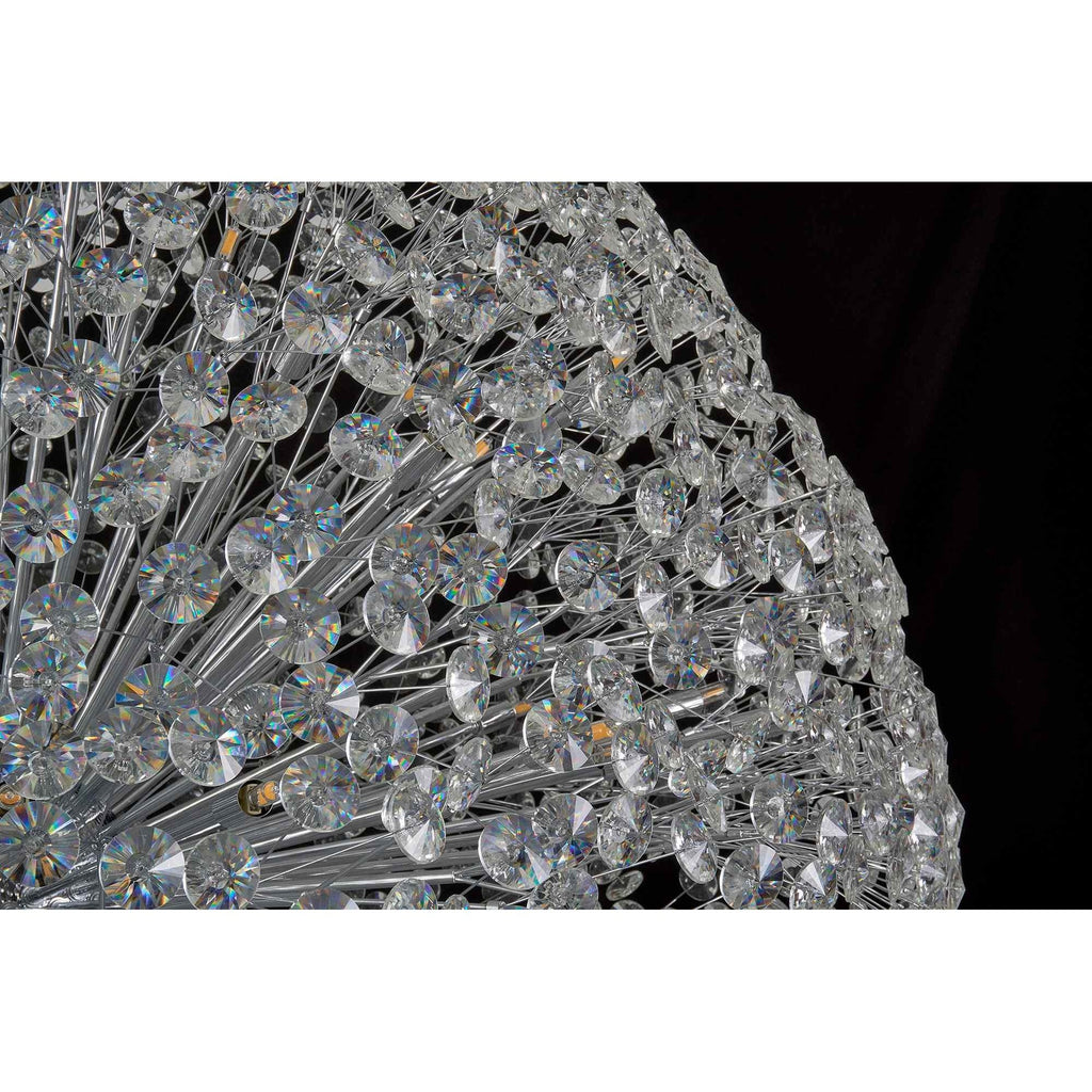 NL99769 Paris 24 Light Pendant Polished Chrome Crystal