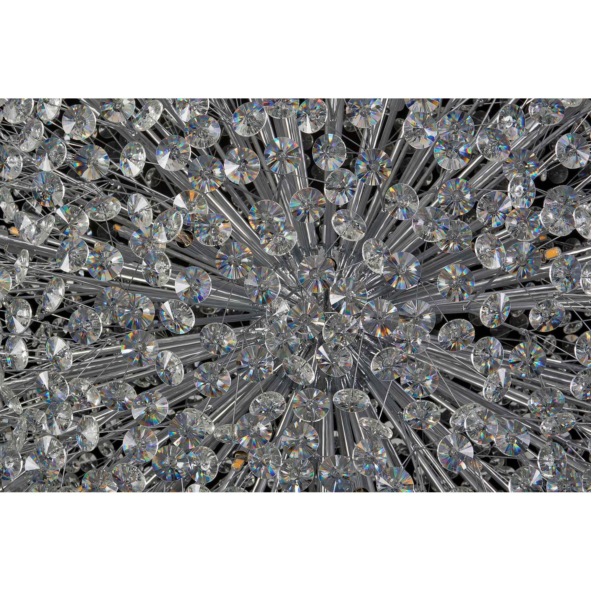 NL99769 Paris 24 Light Pendant Polished Chrome Crystal