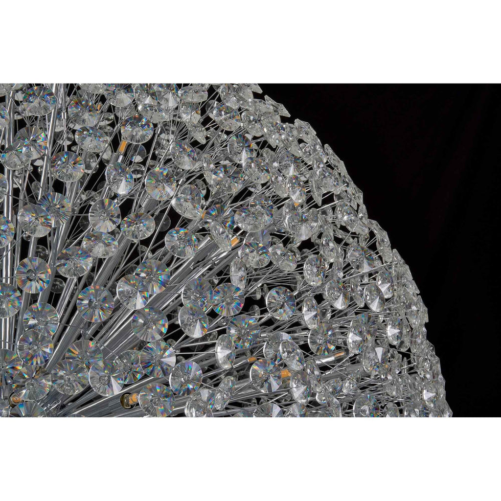 NL99769 Paris 24 Light Pendant Polished Chrome Crystal