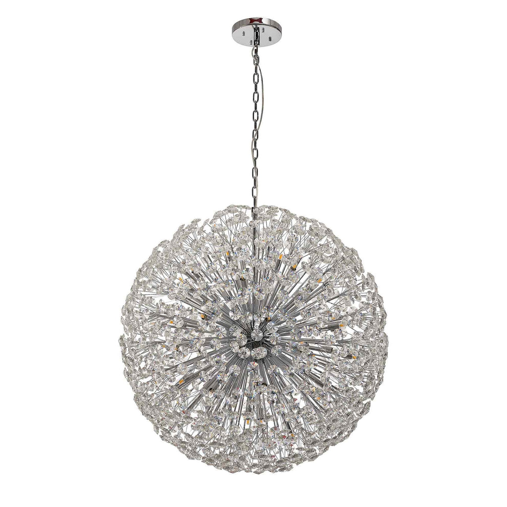 NL99779 Paris 48 Light Pendant Polished Chrome Crystal
