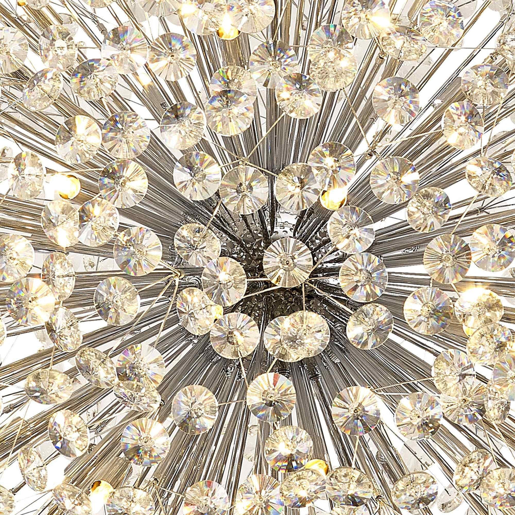 NL99779 Paris 48 Light Pendant Polished Chrome Crystal