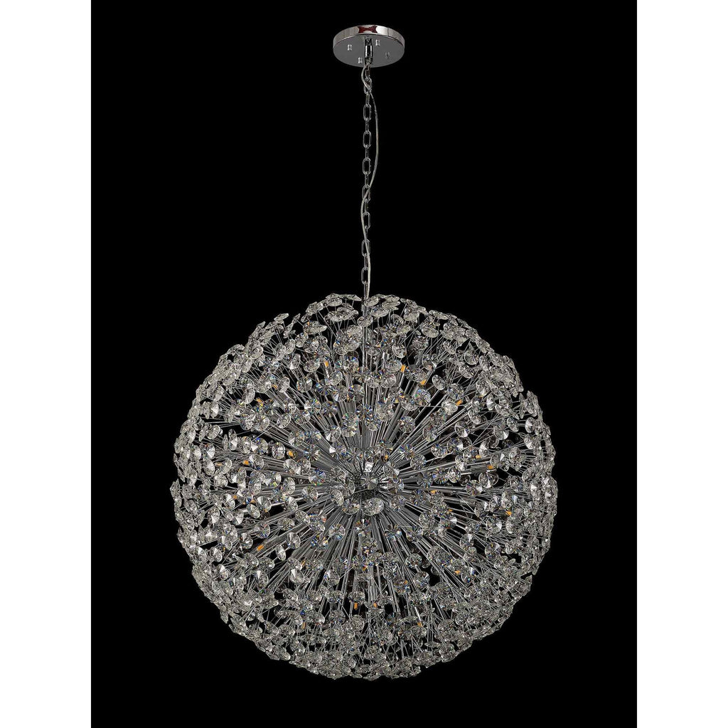 NL99779 Paris 48 Light Pendant Polished Chrome Crystal