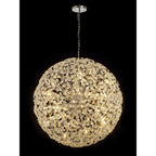 NL99789 Paris 64 Light Pendant Polished Chrome Crystal