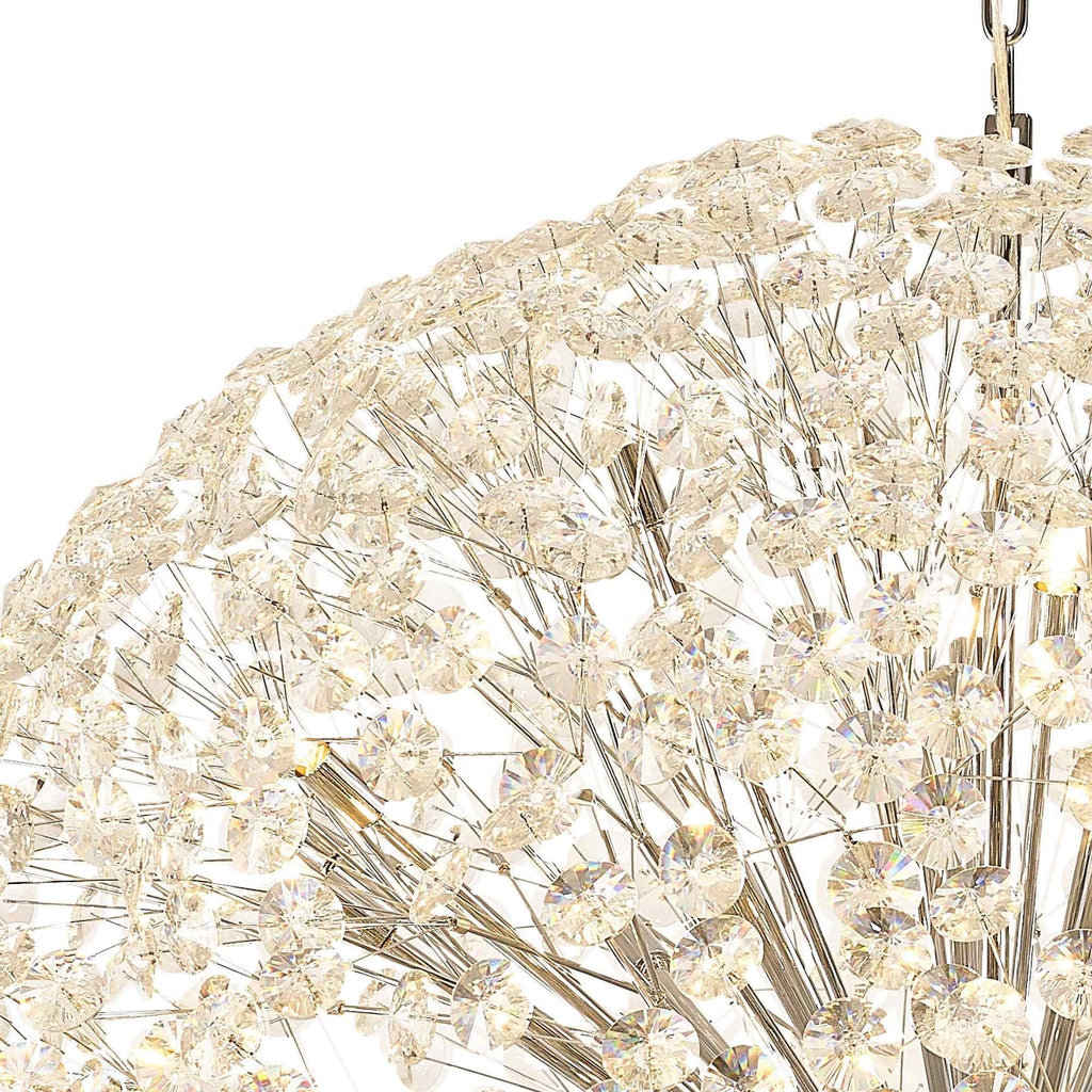 NL99789 Paris 64 Light Pendant Polished Chrome Crystal