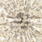 NL99789 Paris 64 Light Pendant Polished Chrome Crystal