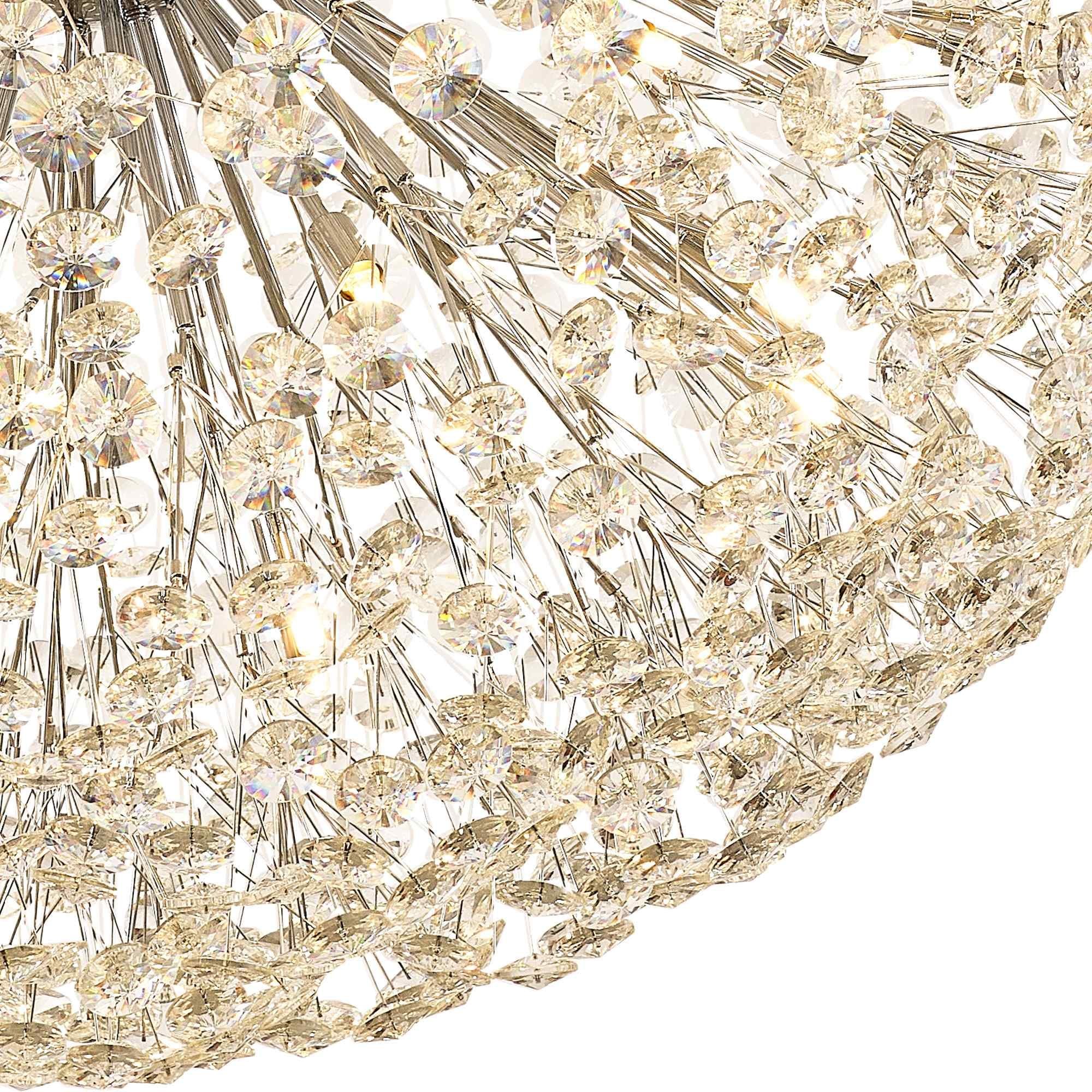 NL99789 Paris 64 Light Pendant Polished Chrome Crystal