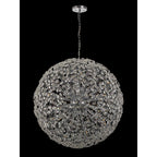 NL99789 Paris 64 Light Pendant Polished Chrome Crystal