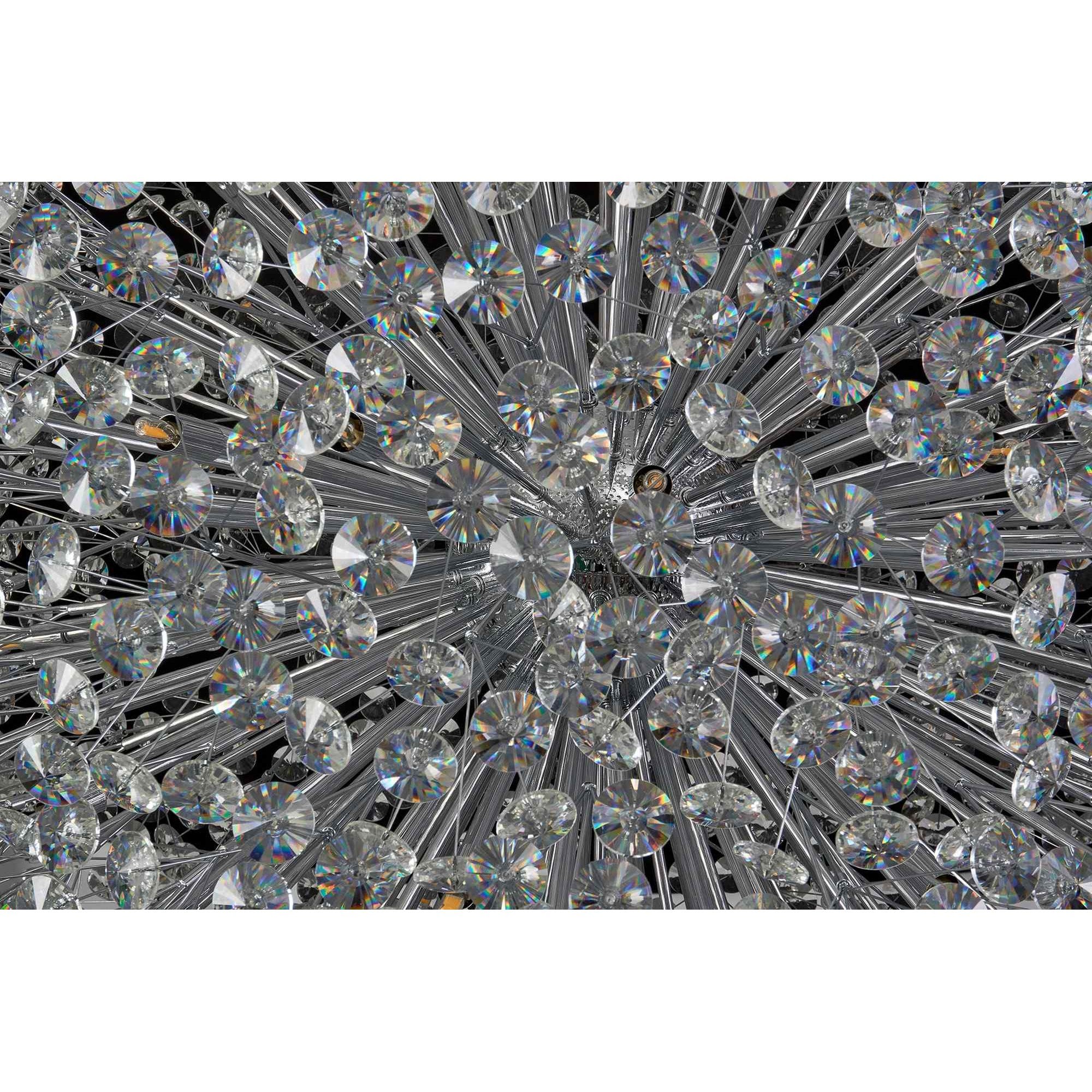 NL99789 Paris 64 Light Pendant Polished Chrome Crystal