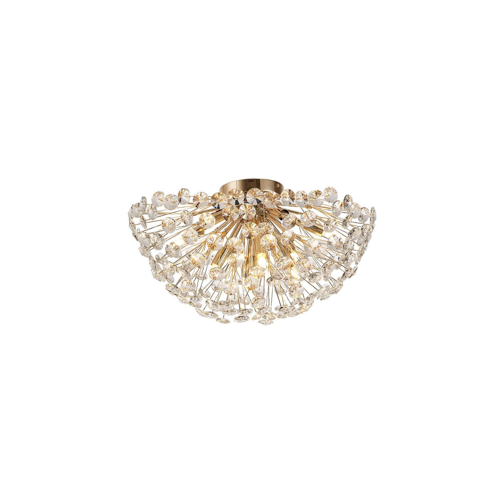 NL99809 Paris 11 Light Ceiling Light French Gold Crystal