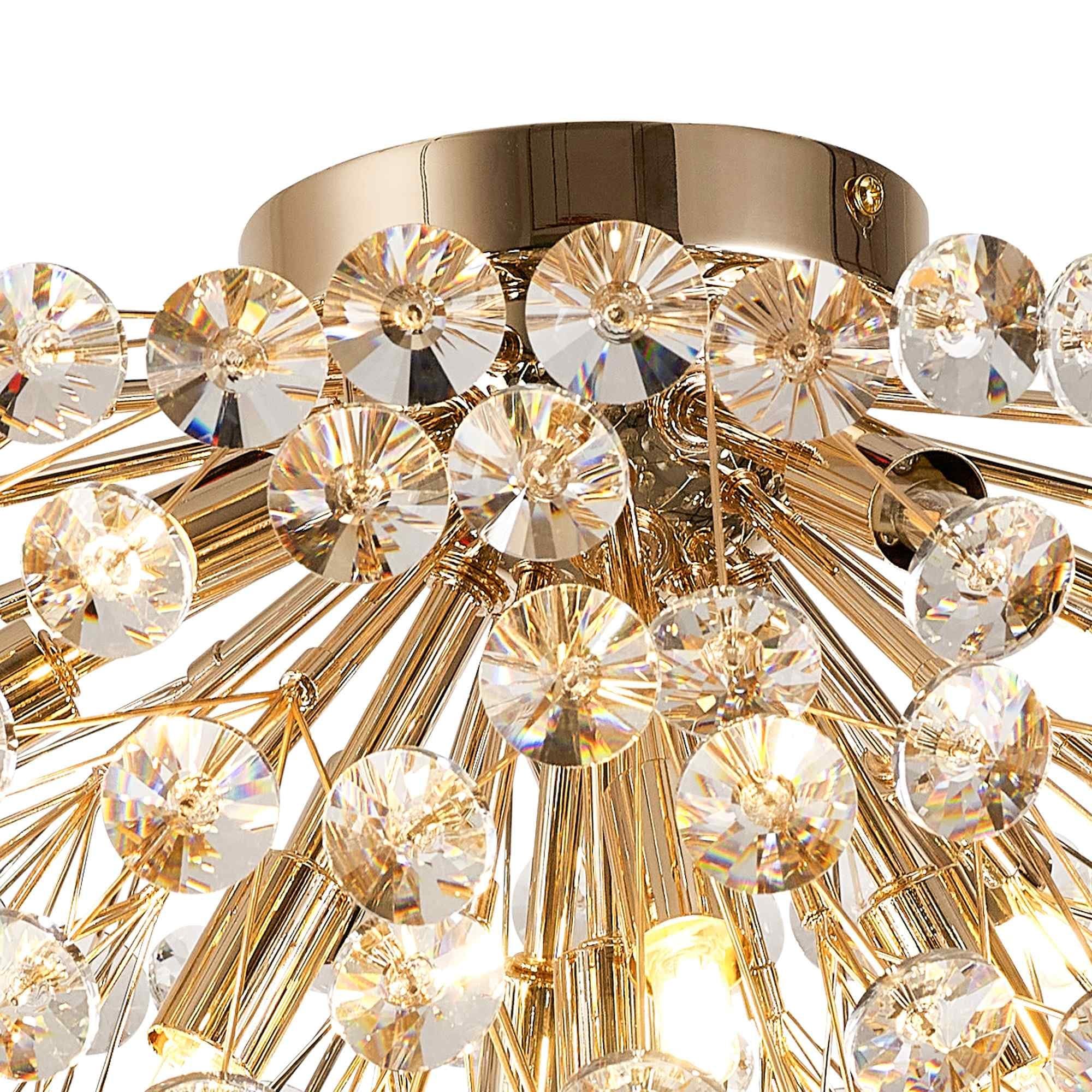 NL99809 Paris 11 Light Ceiling Light French Gold Crystal