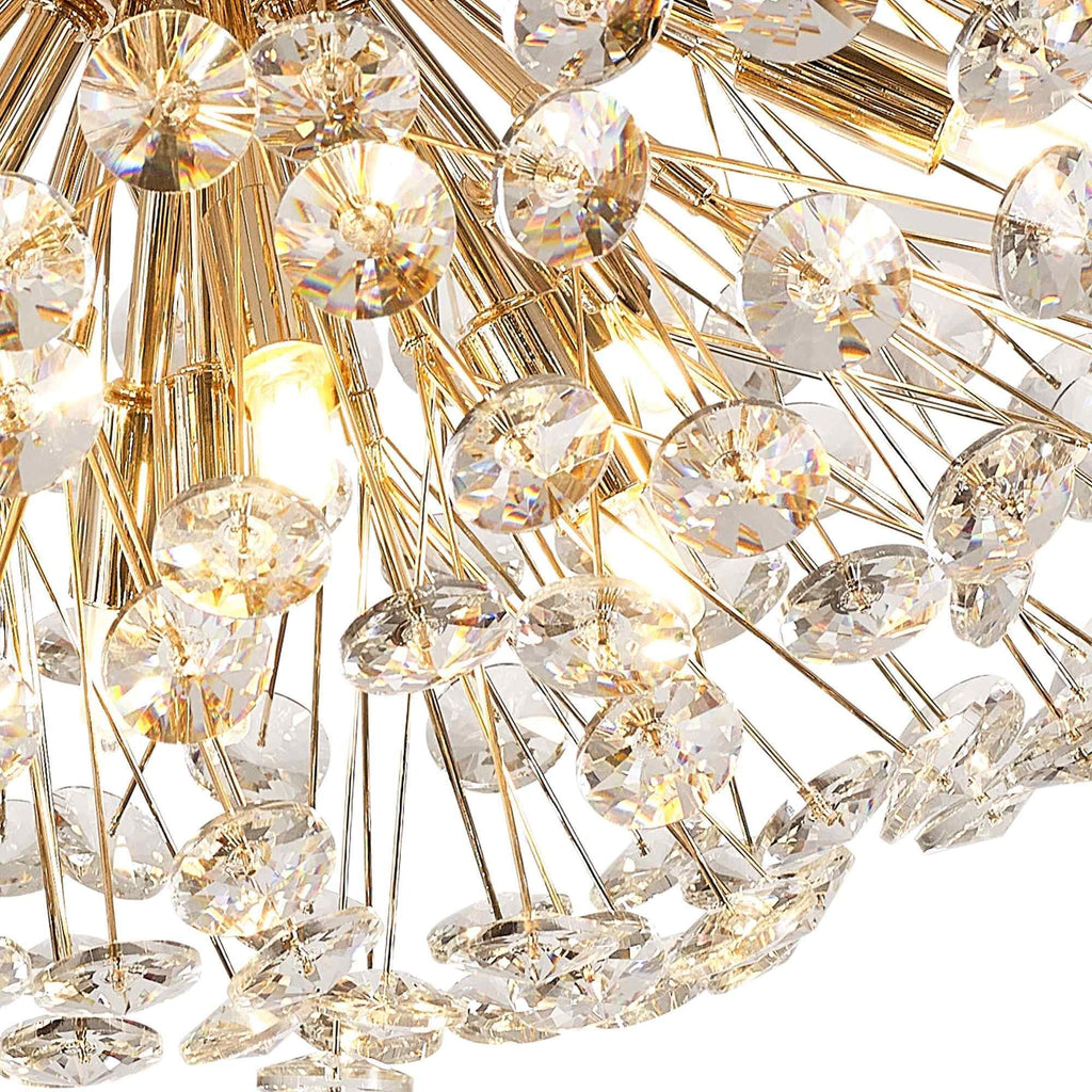 NL99809 Paris 11 Light Ceiling Light French Gold Crystal