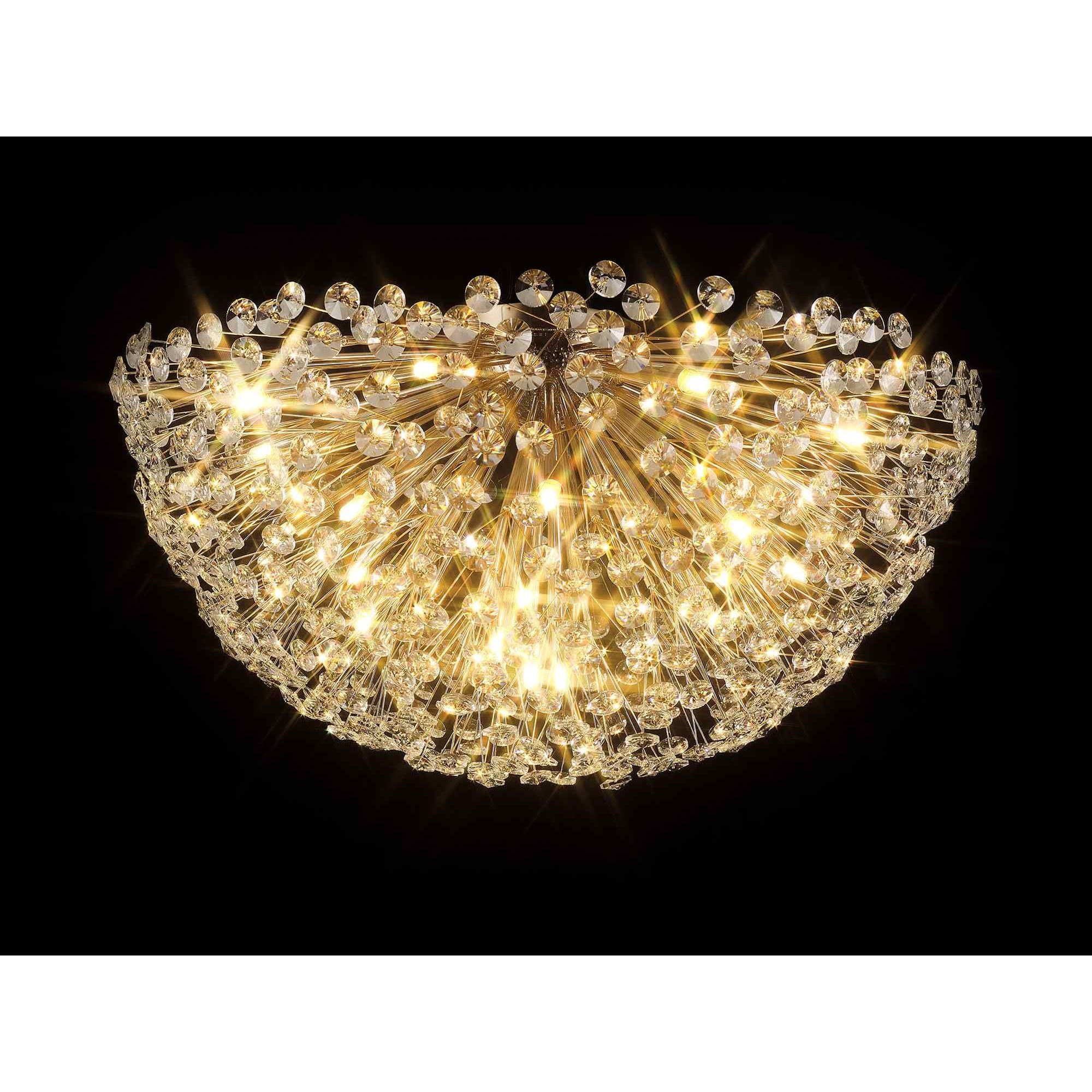 NL99819 Paris 21 Light Ceiling Light French Gold Crystal