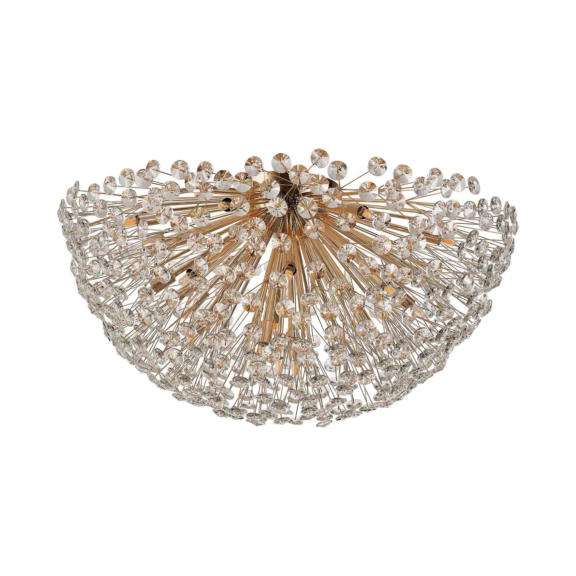 NL99819 Paris 21 Light Ceiling Light French Gold Crystal
