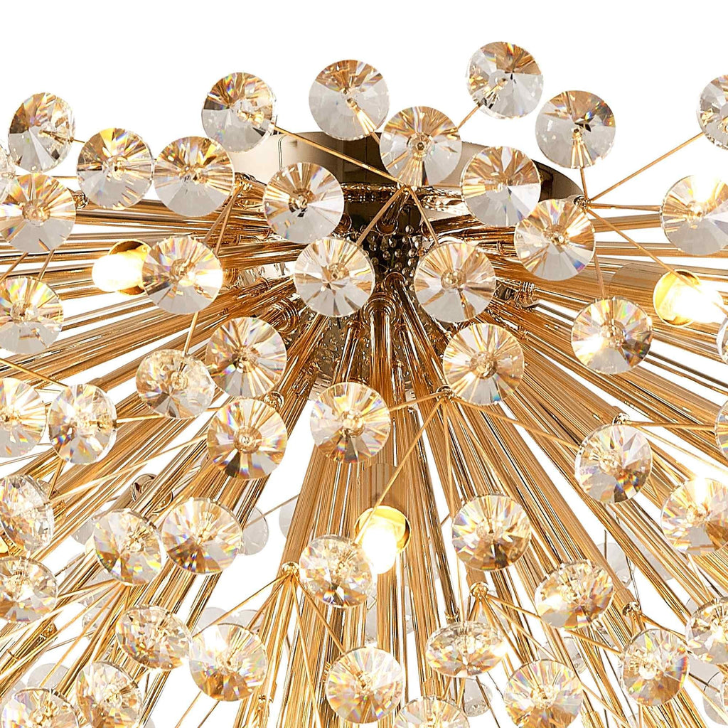 NL99819 Paris 21 Light Ceiling Light French Gold Crystal