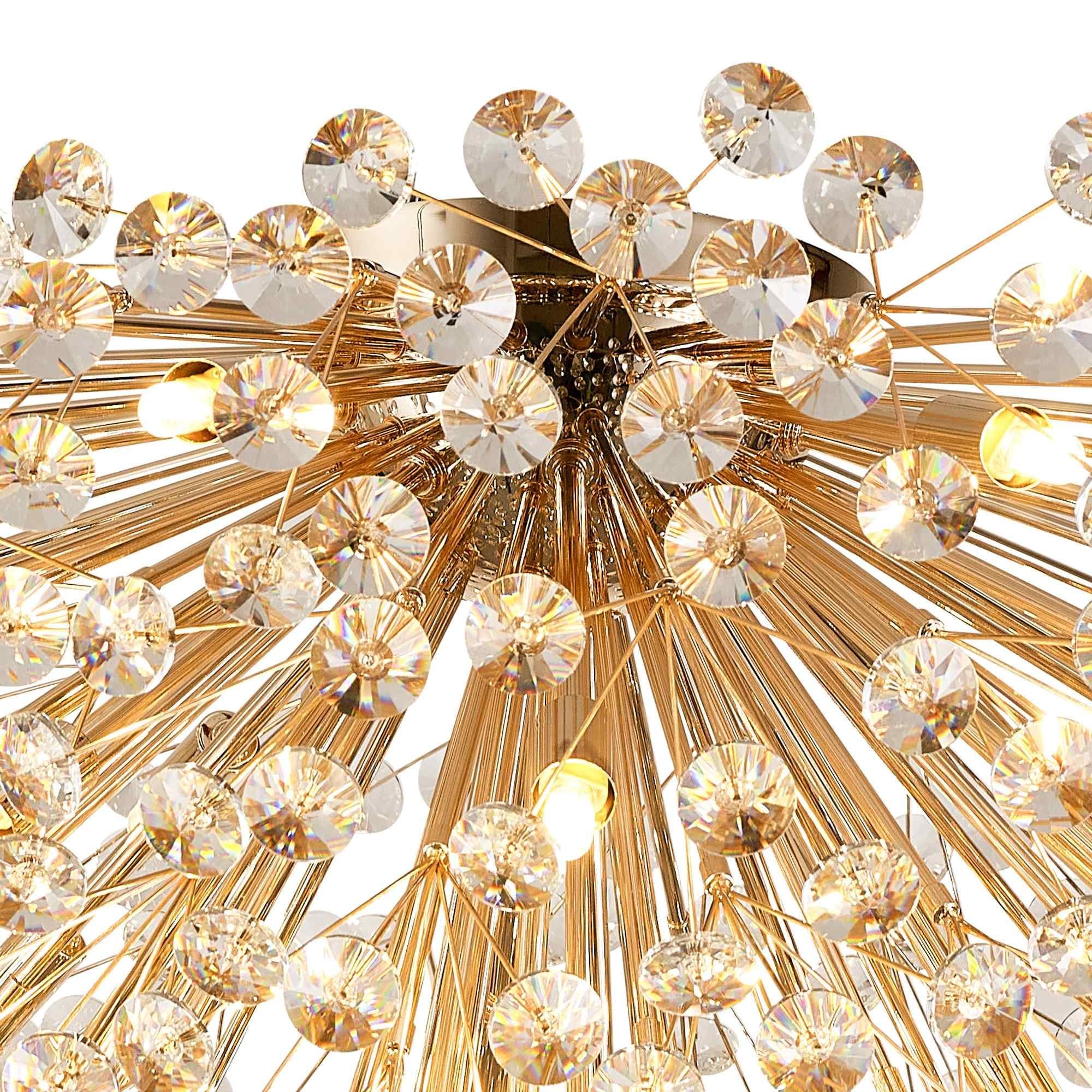 NL99819 Paris 21 Light Ceiling Light French Gold Crystal
