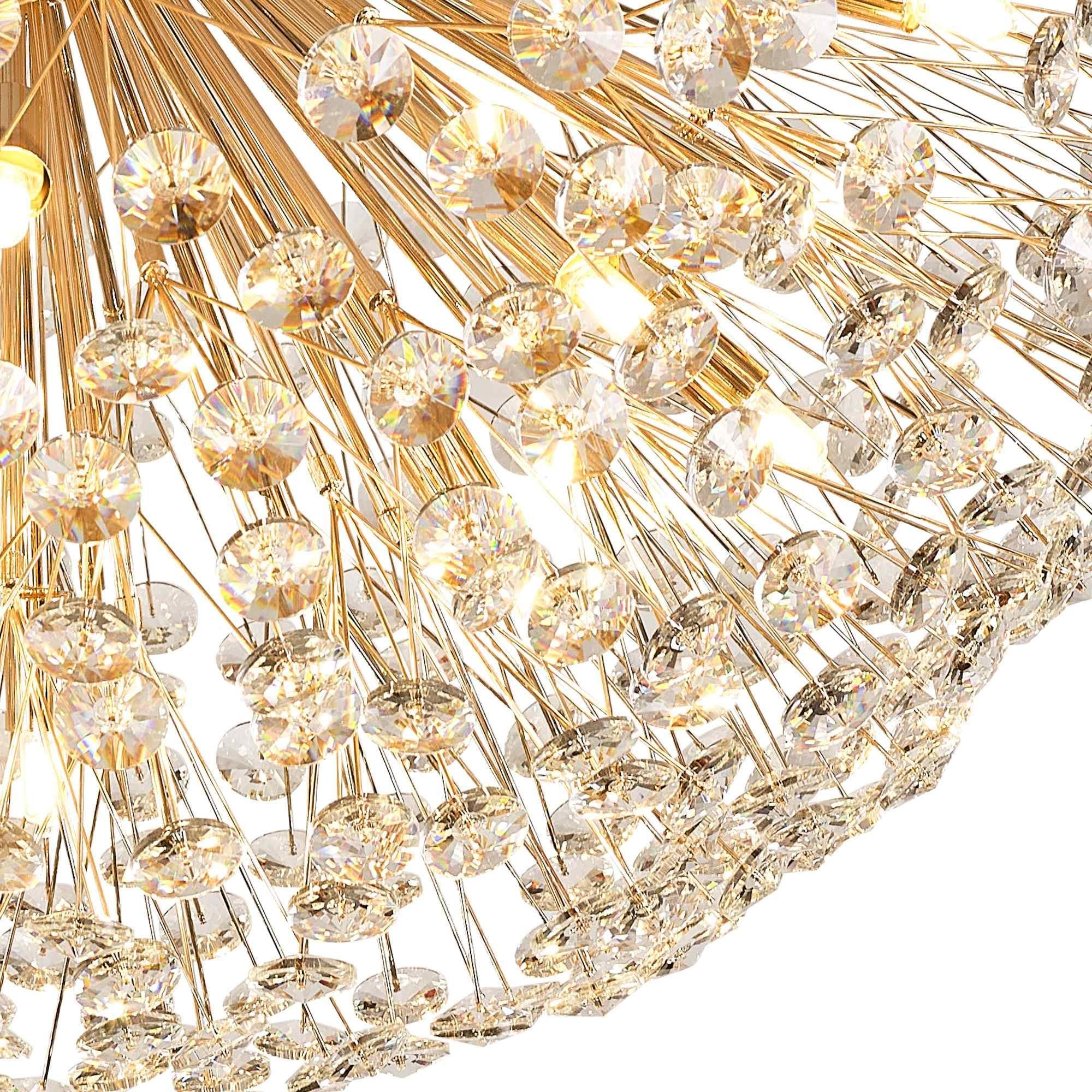 NL99819 Paris 21 Light Ceiling Light French Gold Crystal