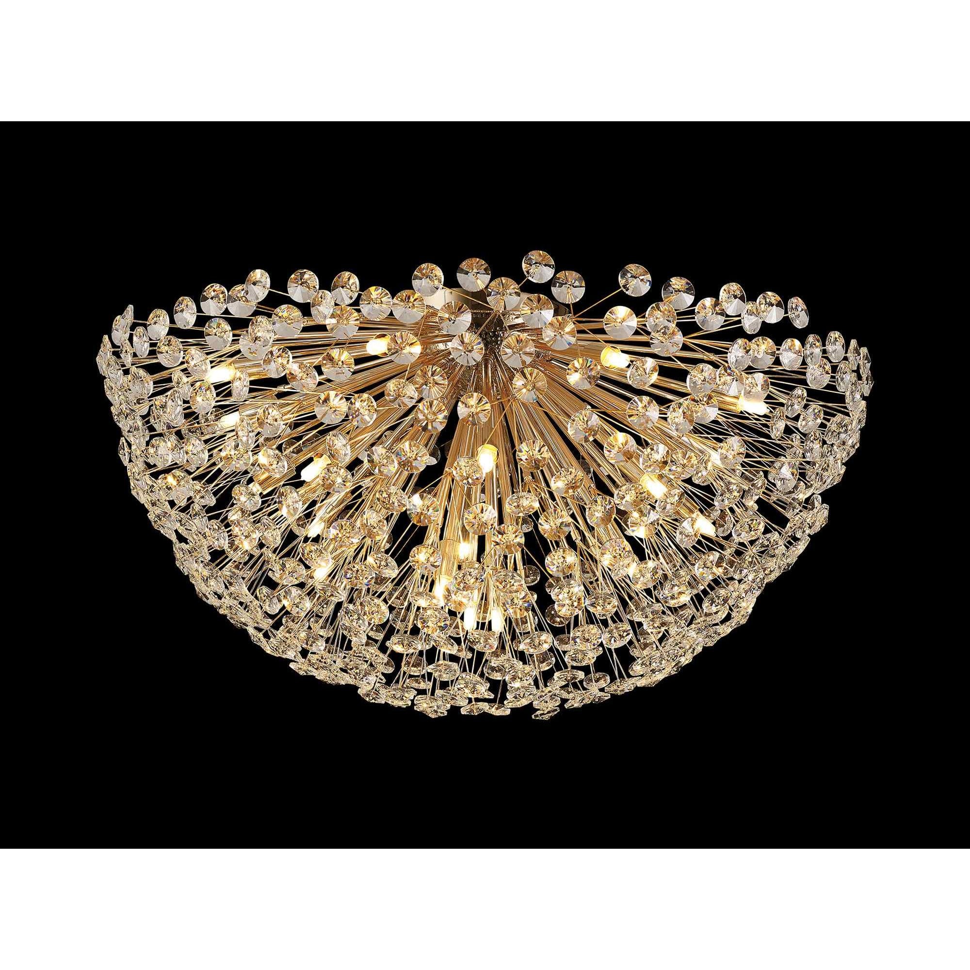 NL99819 Paris 21 Light Ceiling Light French Gold Crystal