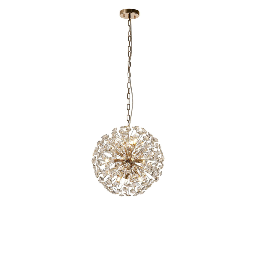 NL99829 Paris 9 Light Pendant French Gold Crystal